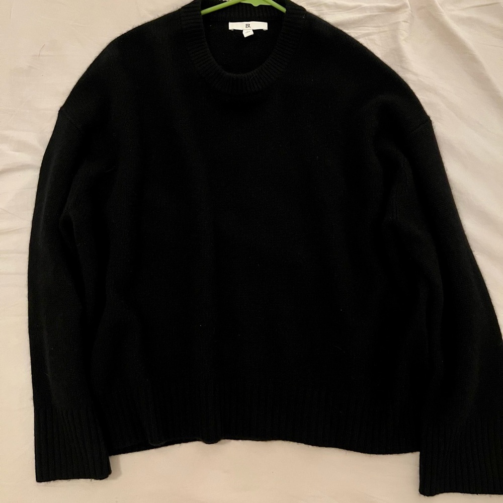 Banana Republic Cashmere Black Crew Neck Sweater